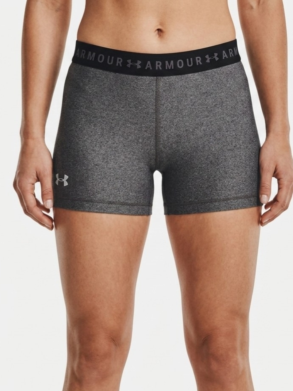 Under Armour Women's Charcoal Gray Compression Shorts Small